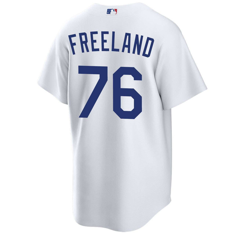 Alex Freeland Los Angeles Dodgers Youth Home 2025 World Series Jersey