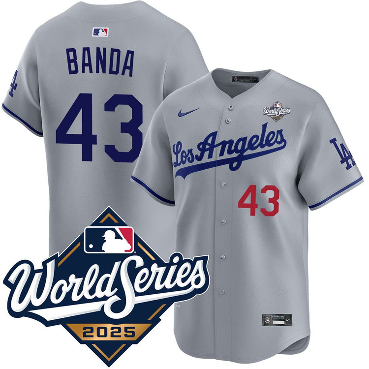 Anthony Banda Los Angeles Dodgers Road Limited 2025 World Series Jersey