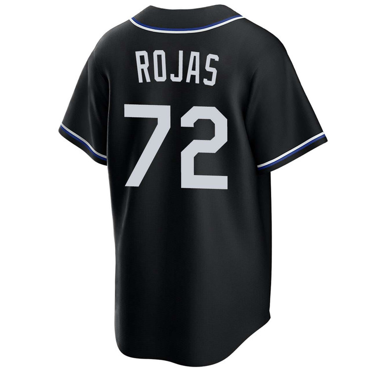 Miguel Rojas Los Angeles Dodgers Black Lights Out 2025 World Series Jersey
