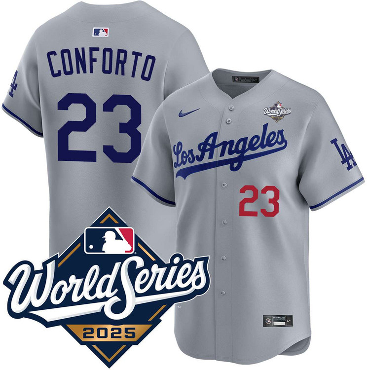 Michael Conforto Los Angeles Dodgers Road Limited 2025 World Series Jersey