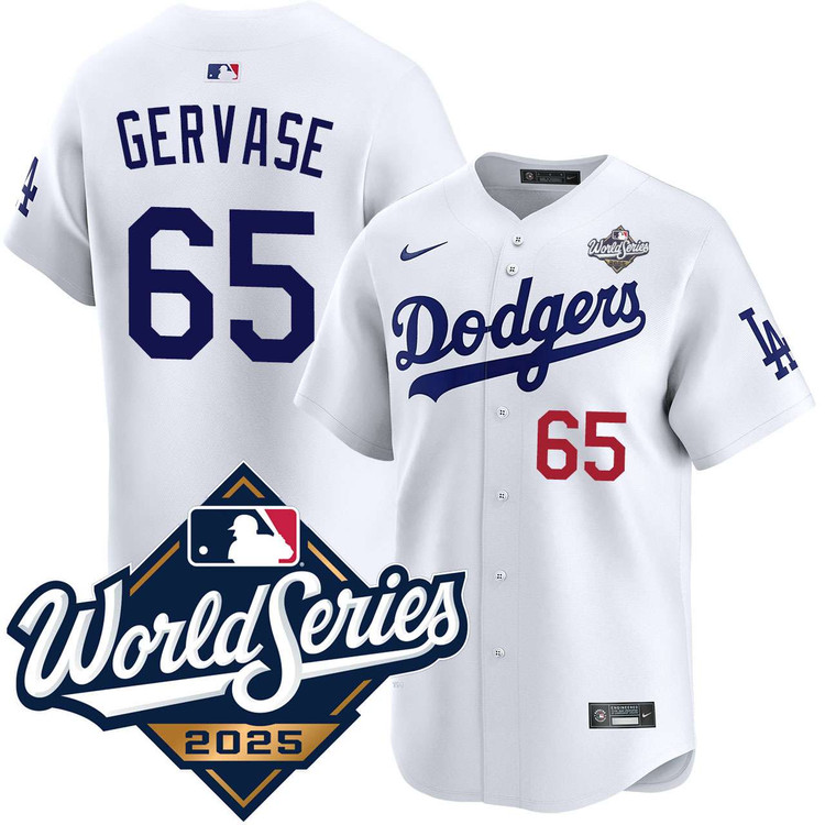 Paul Gervase Los Angeles Dodgers Home Limited 2025 World Series Jersey