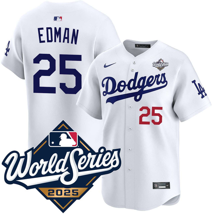 Tommy Edman Los Angeles Dodgers Home Limited 2025 World Series Jersey