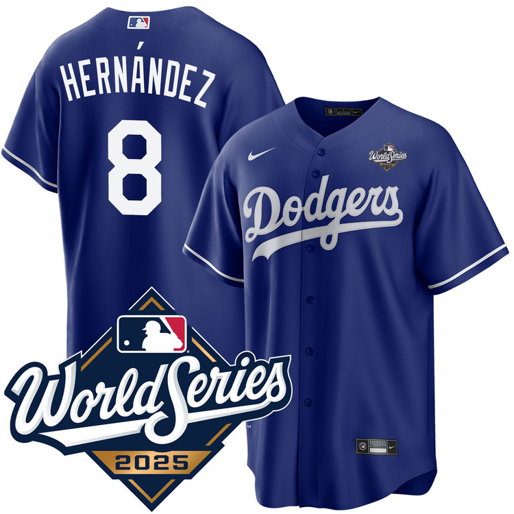 Enrique Hernandez Los Angeles Dodgers Royal 2025 Alternate World Series Jersey