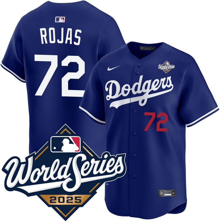 Miguel Rojas Los Angeles Dodgers Alternate Royal Limited 2025 World Series Jersey