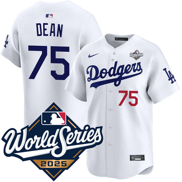Justin Dean Los Angeles Dodgers Home Limited 2025 World Series Jersey