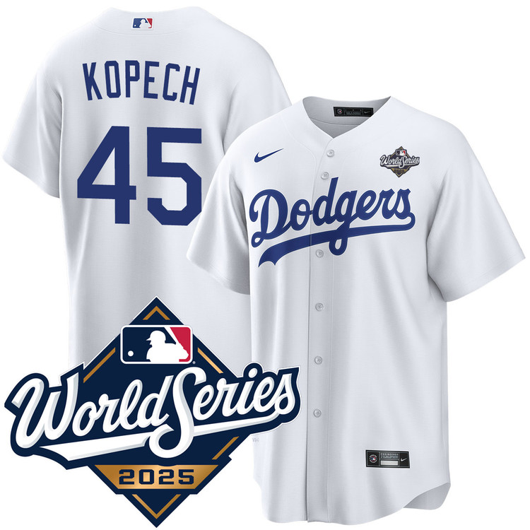 Michael Kopech Los Angeles Dodgers Home 2025 World Series Jersey