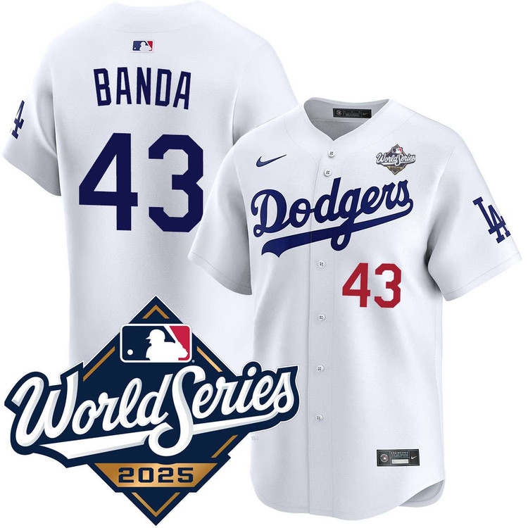 Anthony Banda Los Angeles Dodgers Home Limited 2025 World Series Jersey