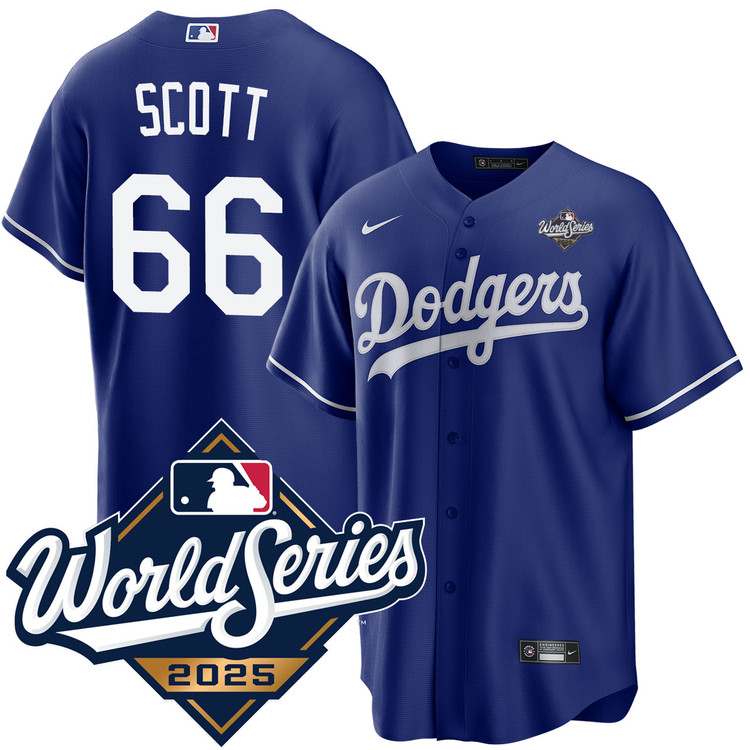Tanner Scott Los Angeles Dodgers Royal 2025 Alternate World Series Jersey