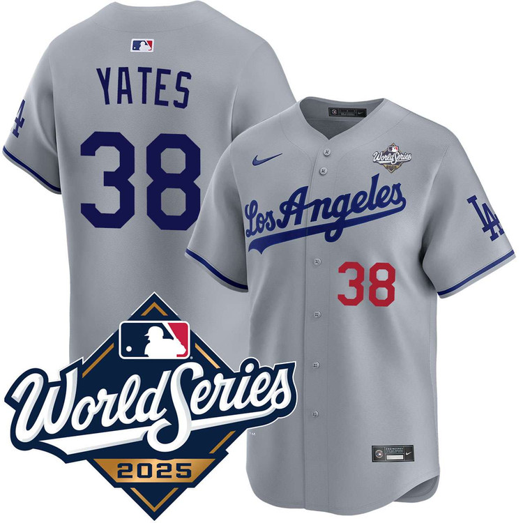 Kirby Yates Los Angeles Dodgers Road Limited 2025 World Series Jersey