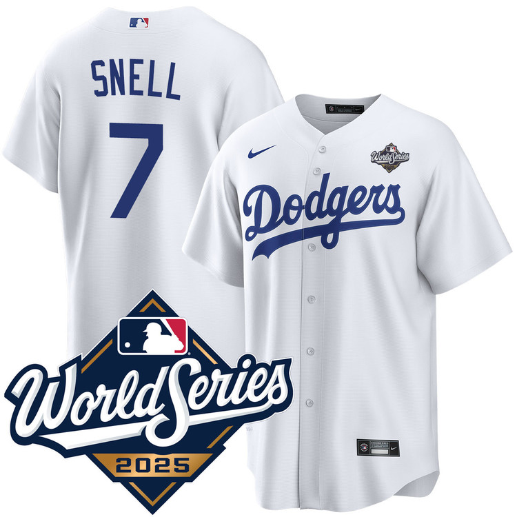 Blake Snell Los Angeles Dodgers Home 2025 World Series Jersey