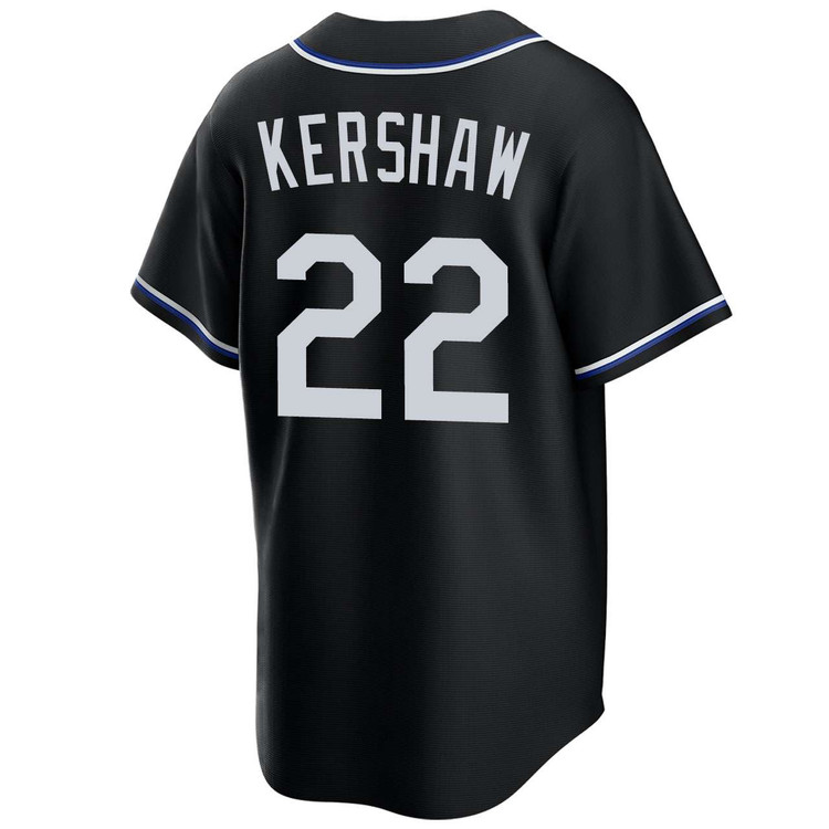 Clayton Kershaw Los Angeles Dodgers Black Lights Out 2025 World Series Jersey