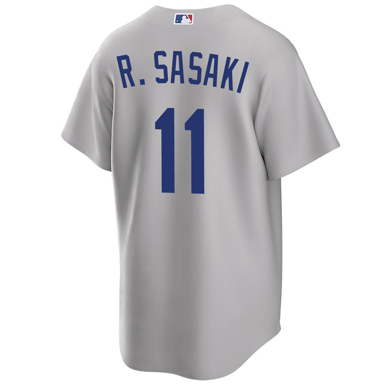 Roki Sasaki Los Angeles Dodgers Alternate 2025 Road World Series Jersey