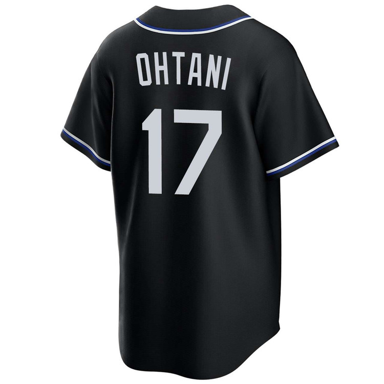 Shohei Ohtani Los Angeles Dodgers Black Lights Out 2025 World Series Jersey