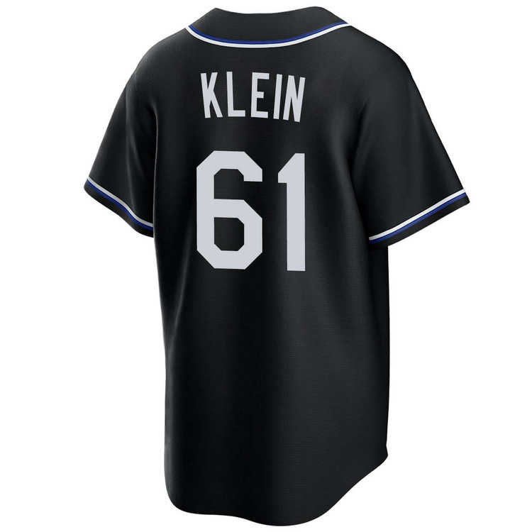 Will Klein Los Angeles Dodgers Black Lights Out 2025 World Series Jersey