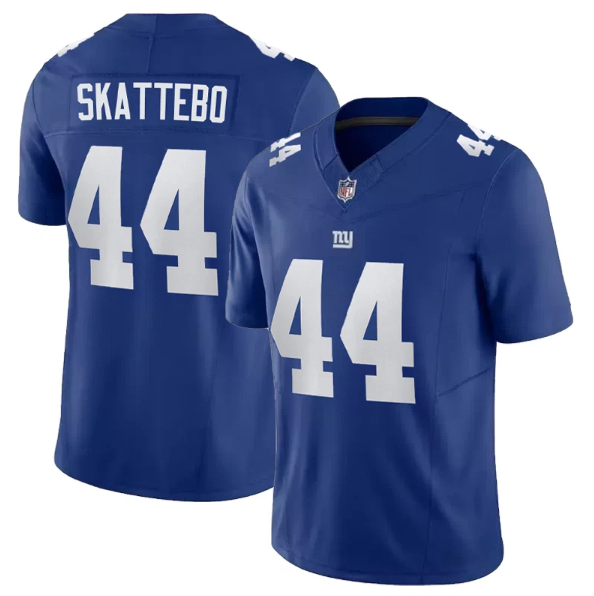New York Giants 44 Cam Skattebo Royal Team Jersey