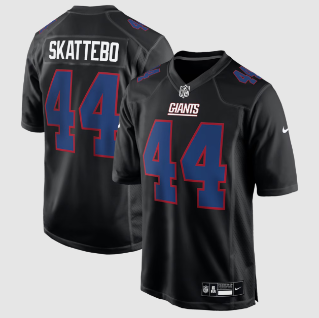 New York Giants Cam Skattebo Black Fashion Game Jersey