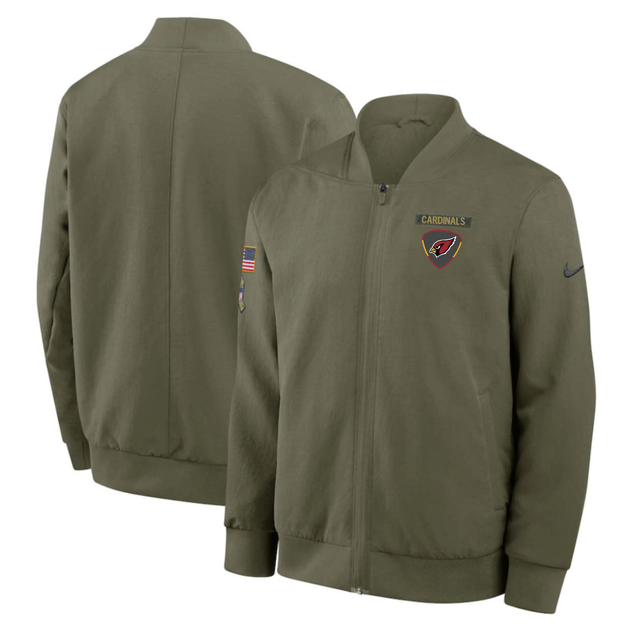 Arizona Cardinals 2025 Salute To Service Unstoppable Force Bomber Jacket - Mens
