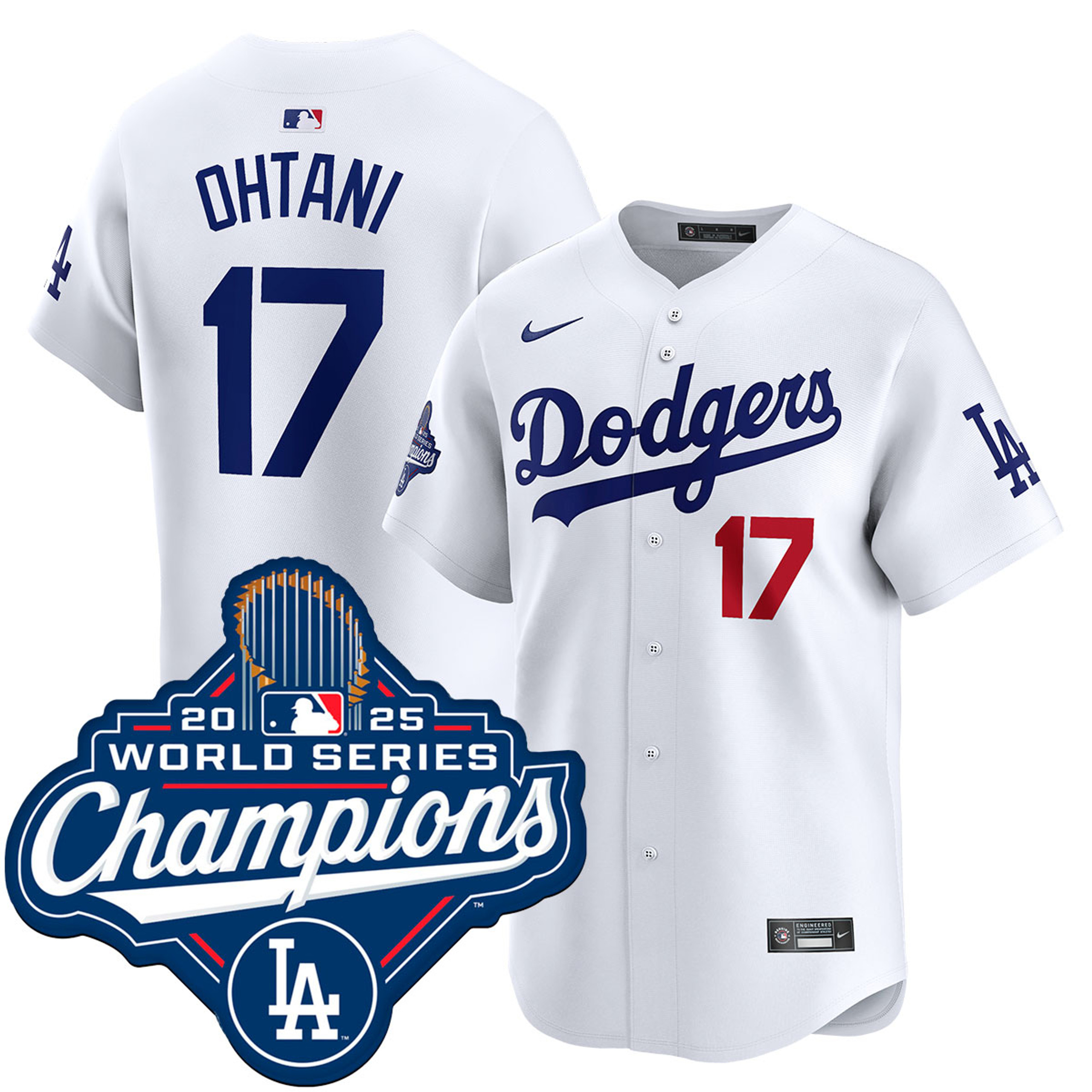 Shohei Ohtani Los Angeles Dodgers Home Limited 2025 World Series Champions Jersey