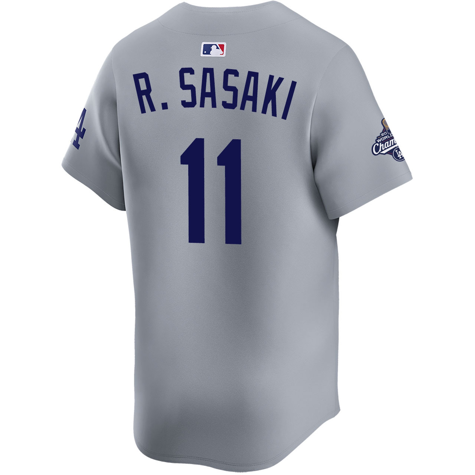 Roki Sasaki Los Angeles Dodgers Alternate Road Limited 2025 World Series Champions Jersey
