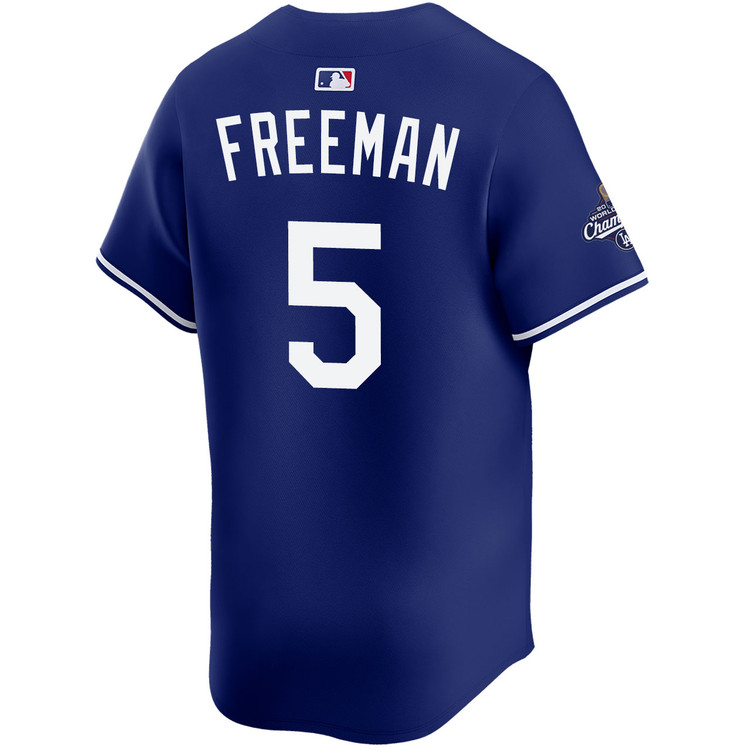 Freddie Freeman Los Angeles Dodgers Alternate Royal Limited 2025 World Series Champions Jersey