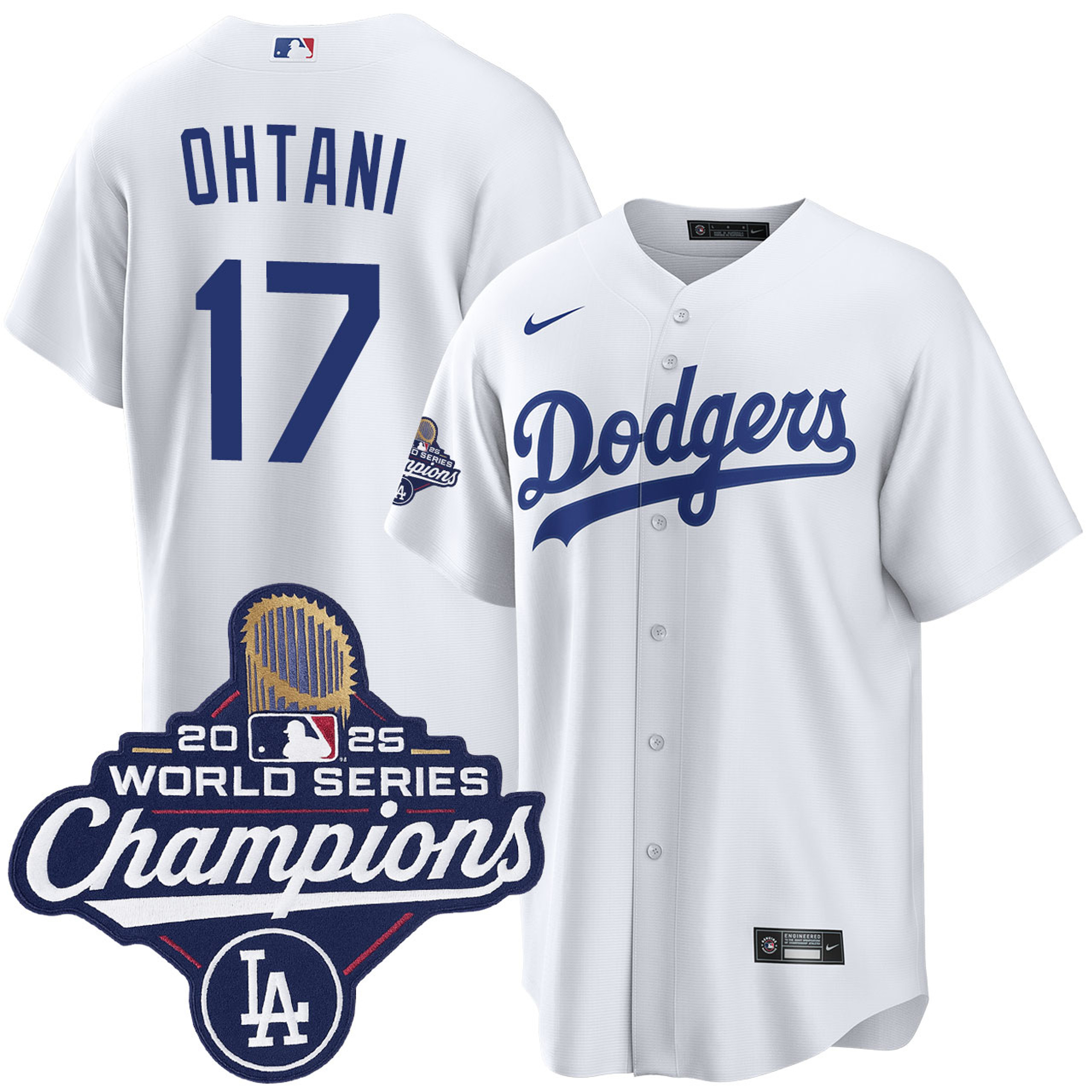 Shohei Ohtani Los Angeles Dodgers Home 2025 World Series Champions Jersey