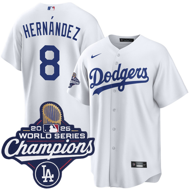 Enrique Hernandez Los Angeles Dodgers Home 2025 World Series Champions Jersey