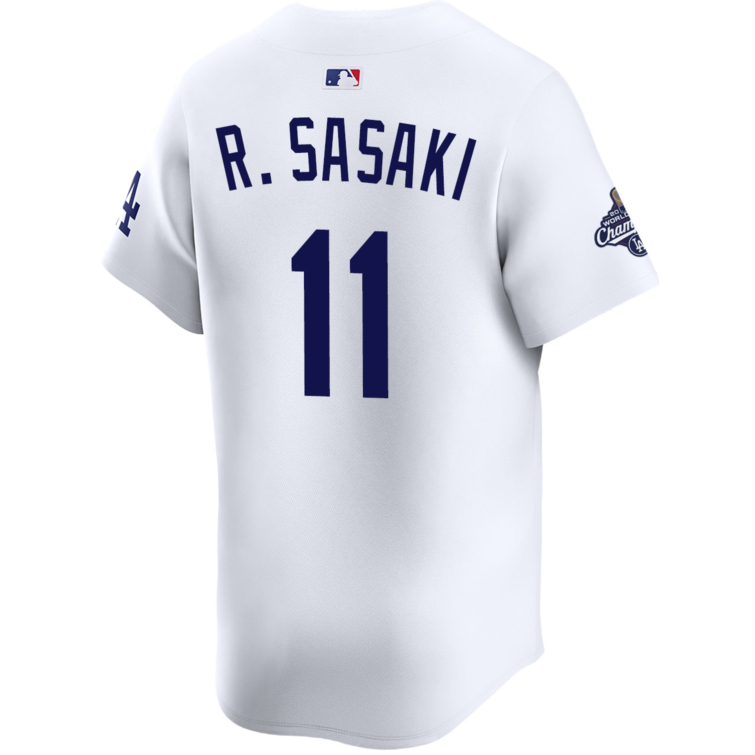 Roki Sasaki Los Angeles Dodgers Home Limited 2025 World Series Champions Jersey