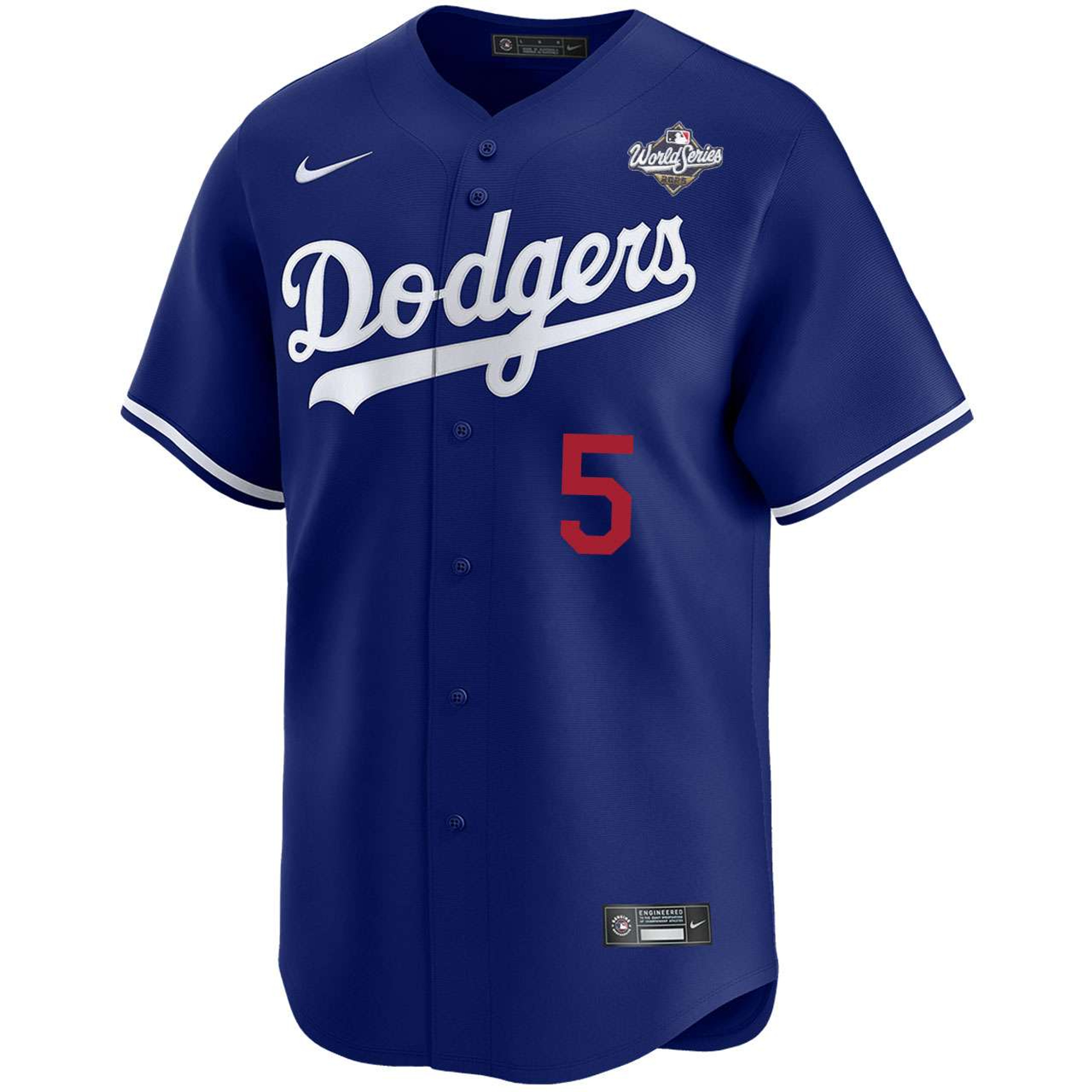 Freddie Freeman Los Angeles Dodgers Alternate Royal Limited 2025 World Series Jersey
