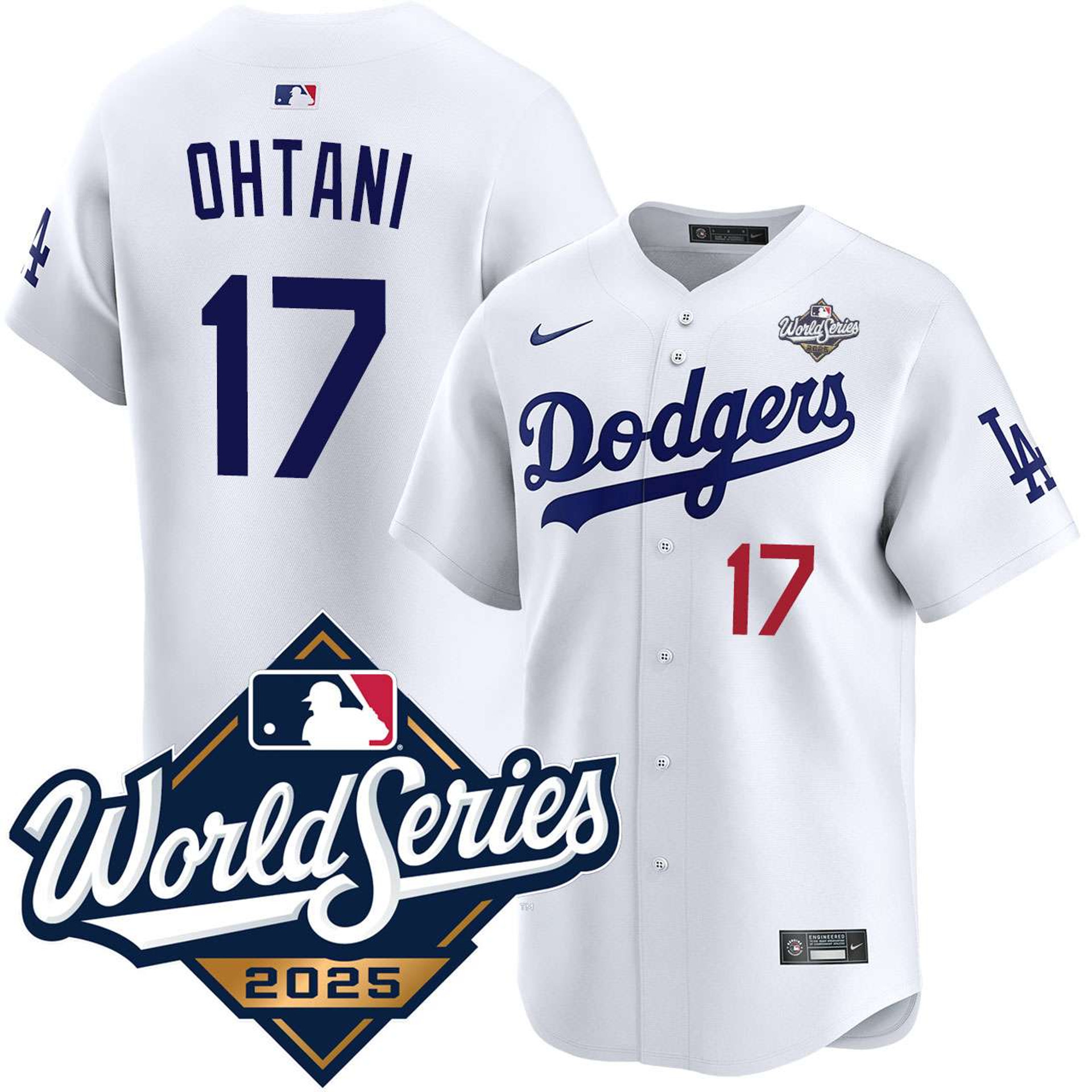 Shohei Ohtani Los Angeles Dodgers Home Limited 2025 World Series Jersey