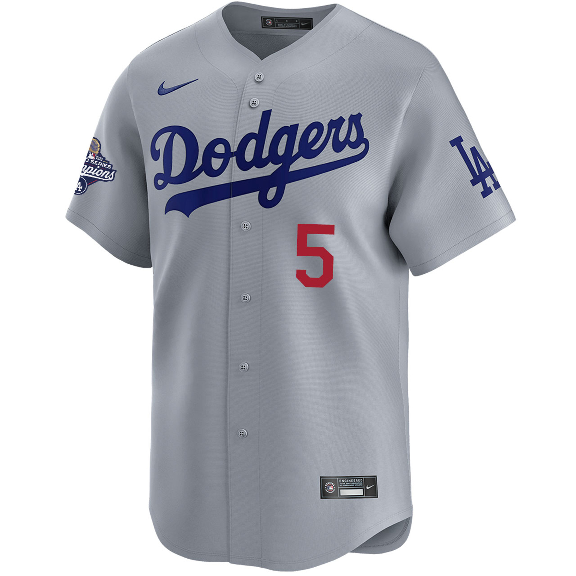 Freddie Freeman Los Angeles Dodgers Alternate Road Limited 2025 World Series Champions Jersey