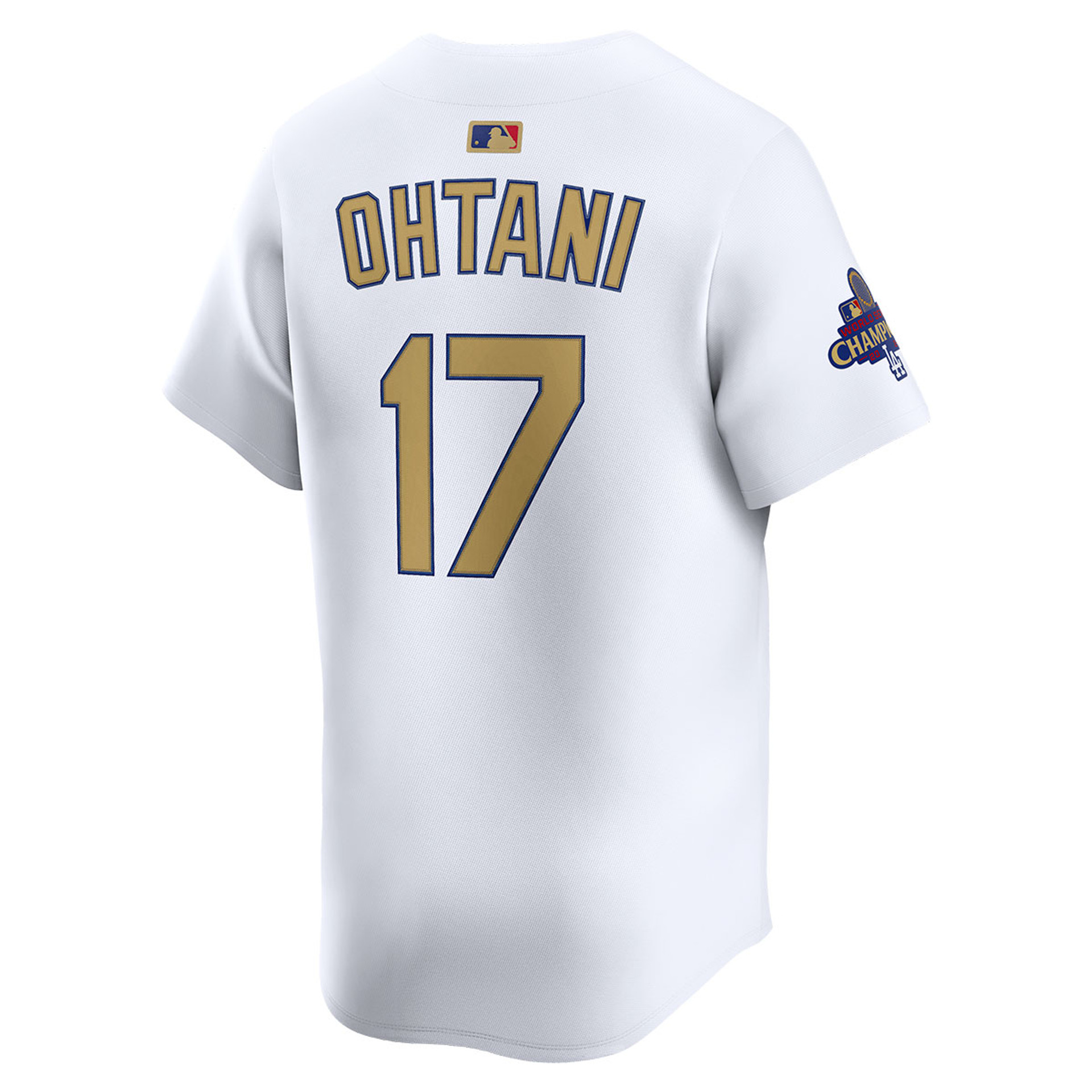 Shohei Ohtani Los Angeles Dodgers Home World Series Champions Gold Jersey