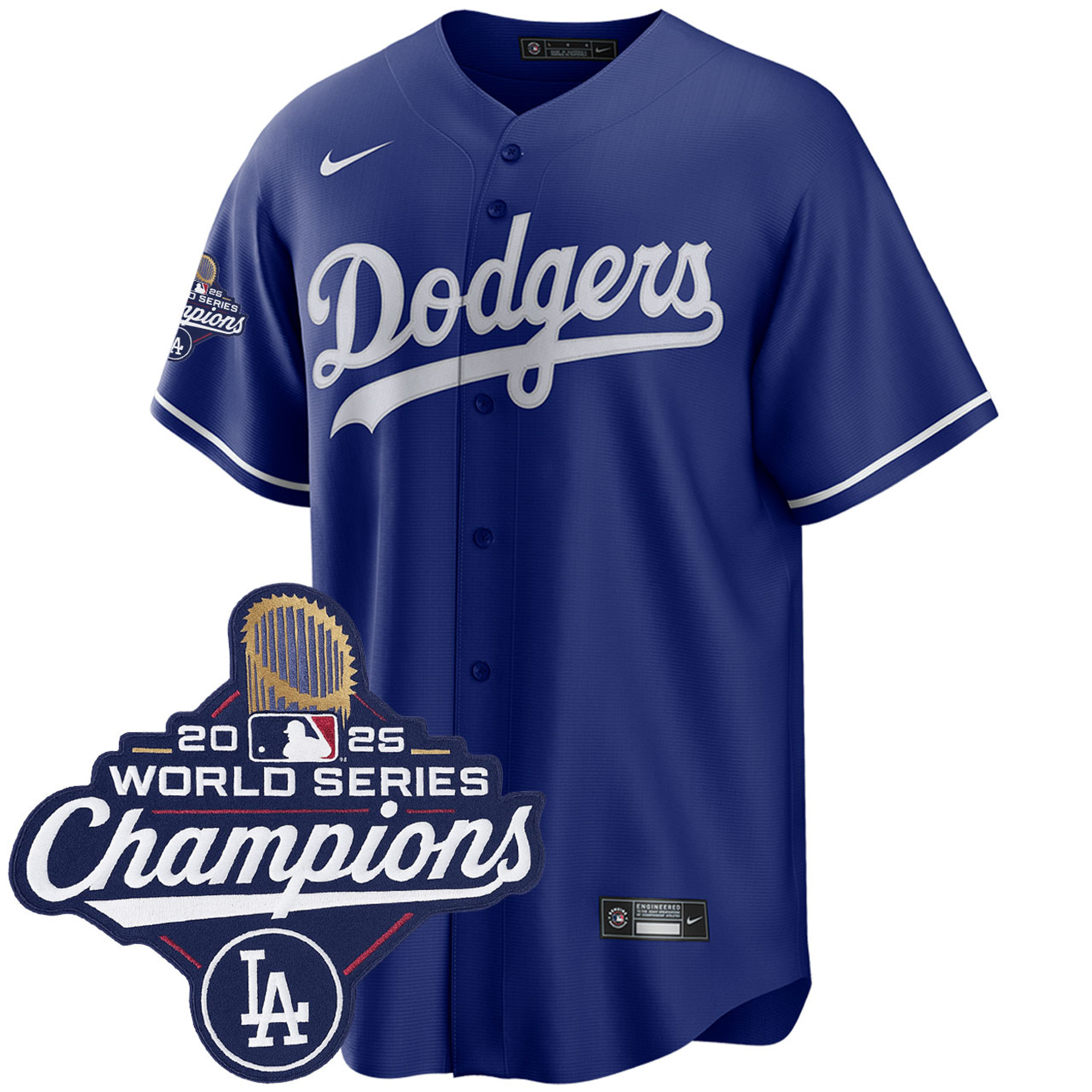 Los Angeles Dodgers Royal 2025 Alternate World Series Champions Jersey