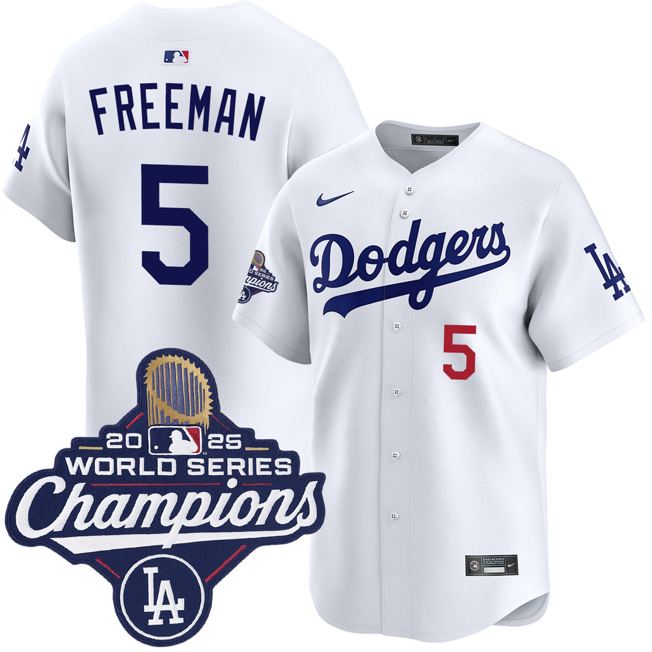 Freddie Freeman Los Angeles Dodgers Home Limited 2025 World Series Champions Jersey