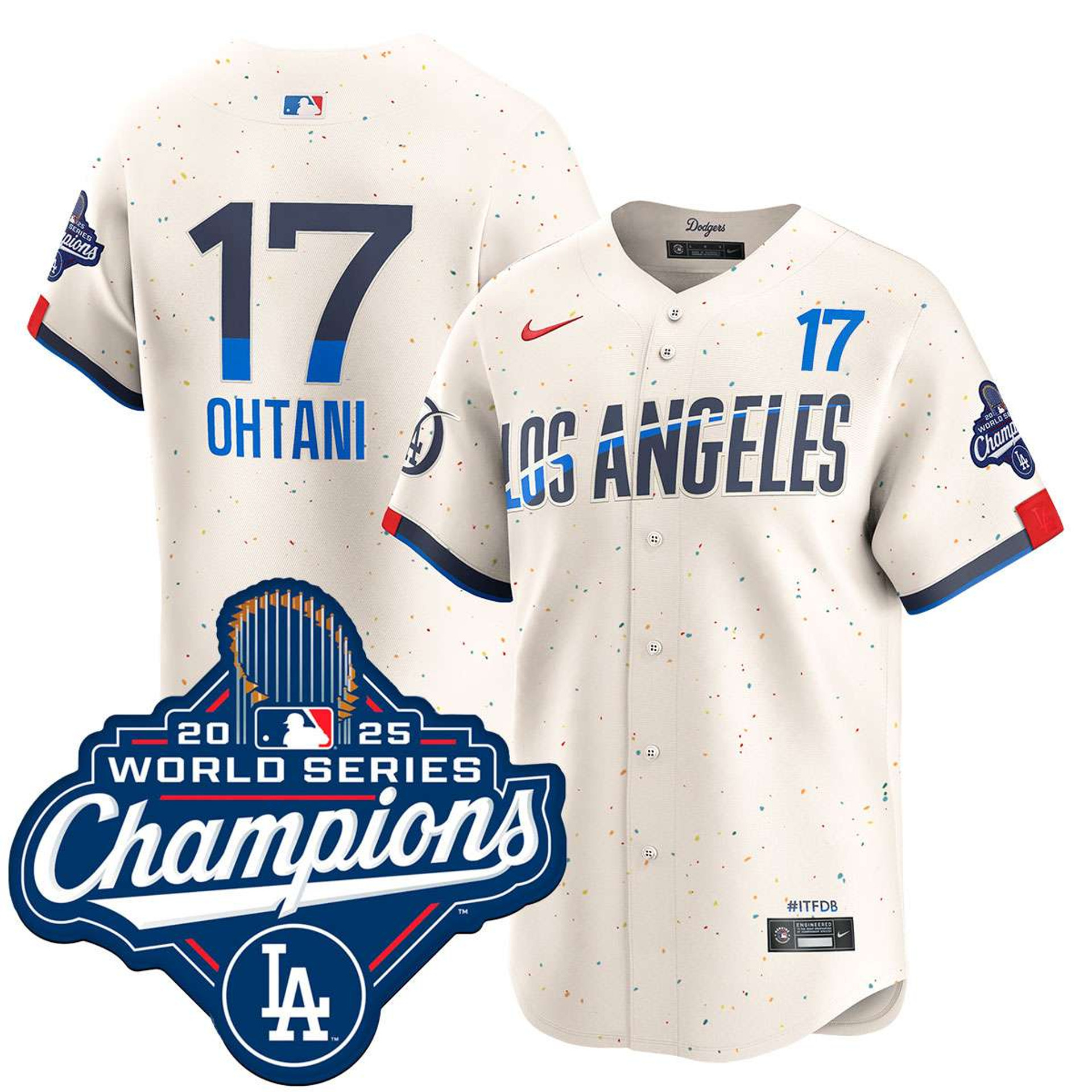 Shohei Ohtani Los Angeles Dodgers City Connect 2025 World Series Champions Limited Jersey