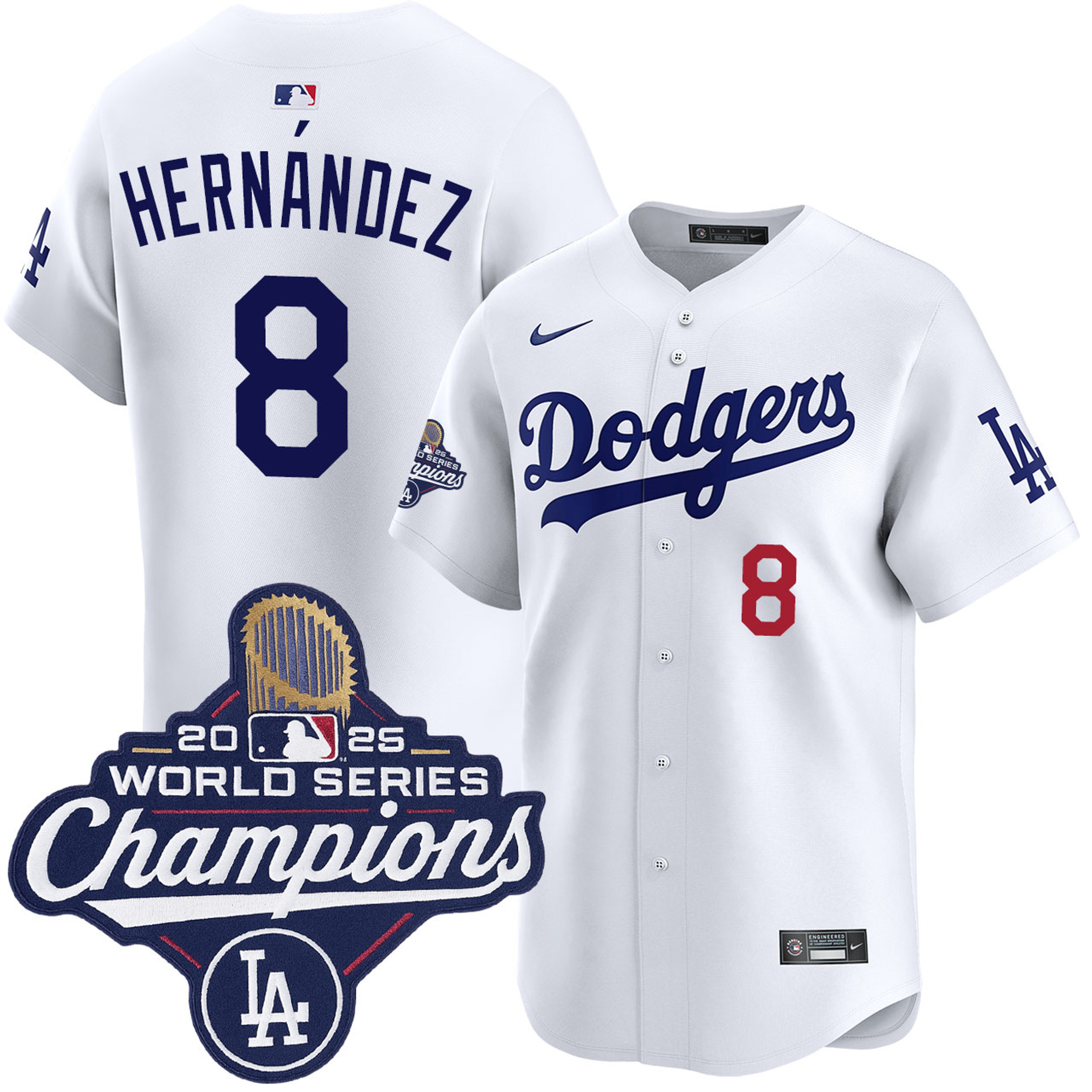 Enrique Hernandez Los Angeles Dodgers Home Limited 2025 World Series Champions Jersey