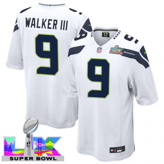 Seattle Seahawks Kenneth Walker III Super Bowl LX White Jersey