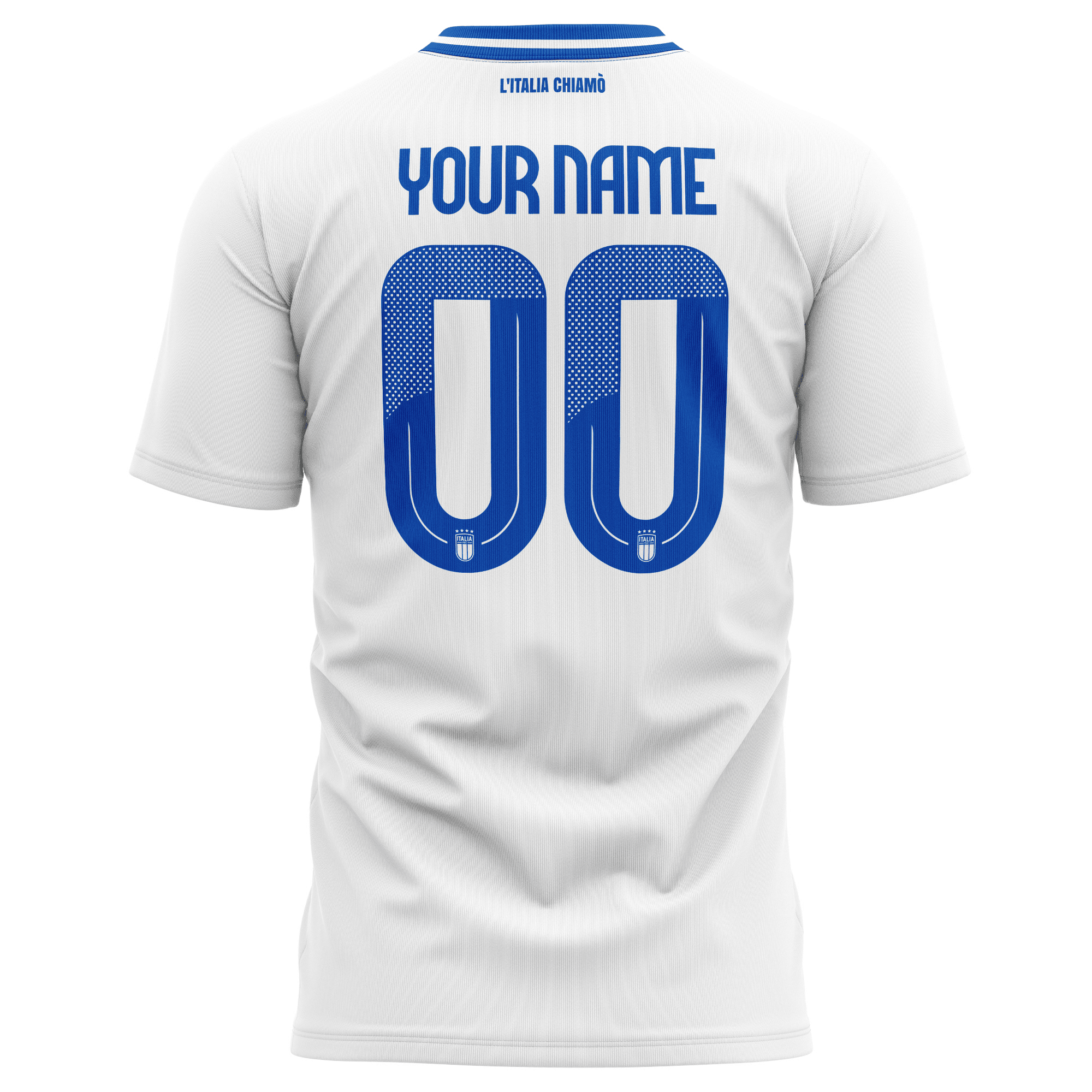 Italy National Team 2024 Away Kits Custom AOP T-shirt - White