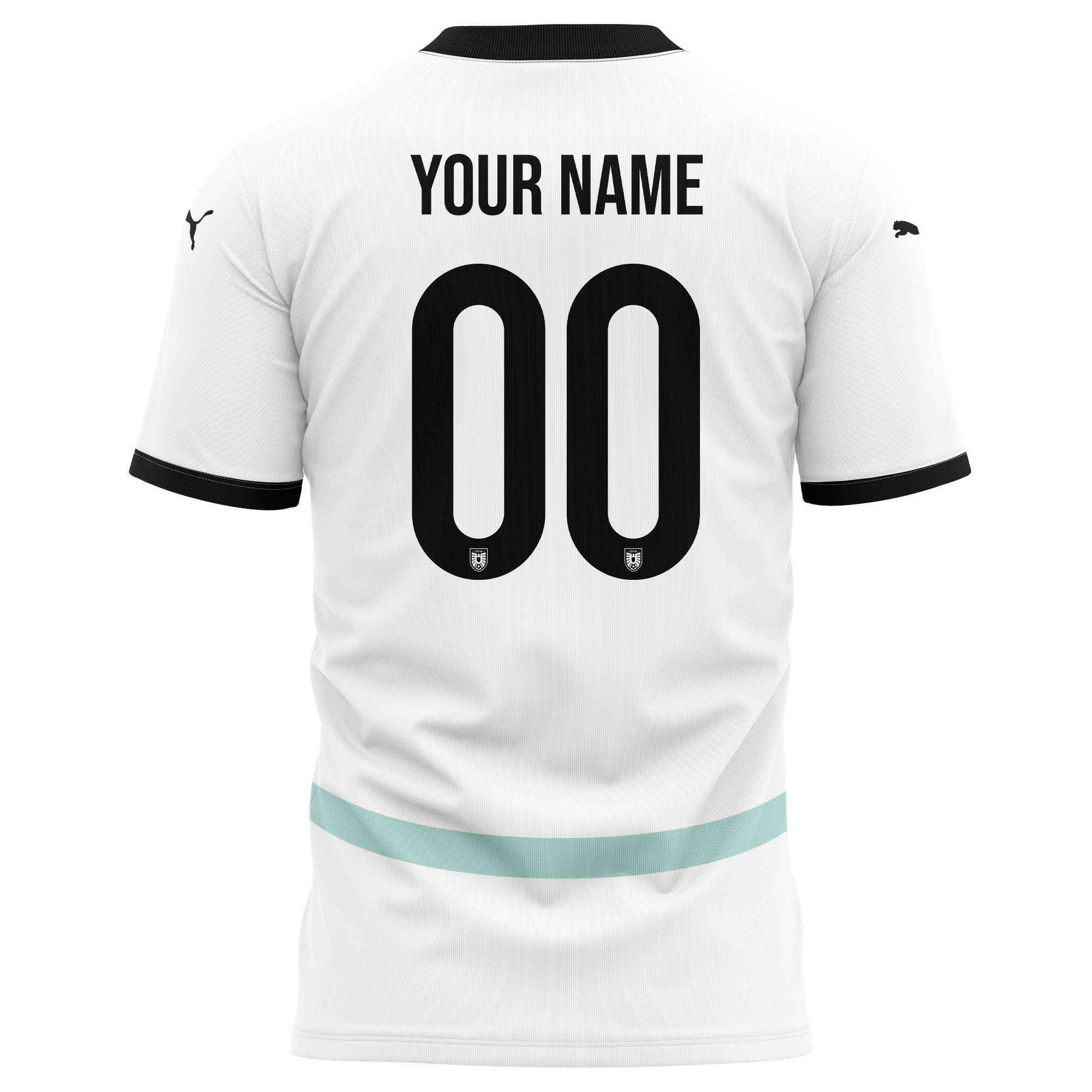 Austria National Team 2024/25 Away Kits Custom AOP T-shirt - White