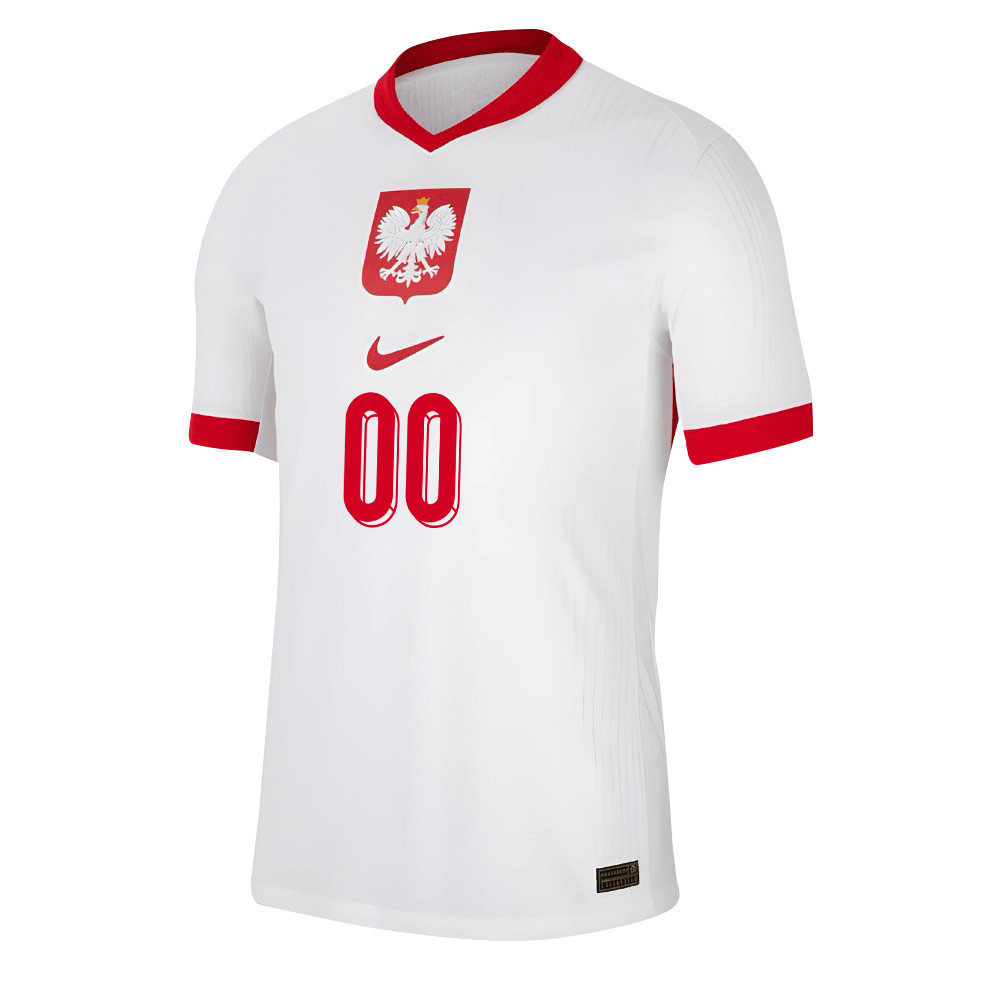 Poland National Team 2024/25 Custom Home Men Jersey - White