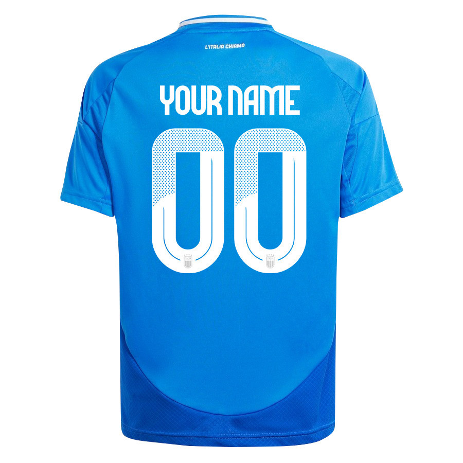Italy National Team 2024/25 Home Custom YOUTH Jersey - Blue
