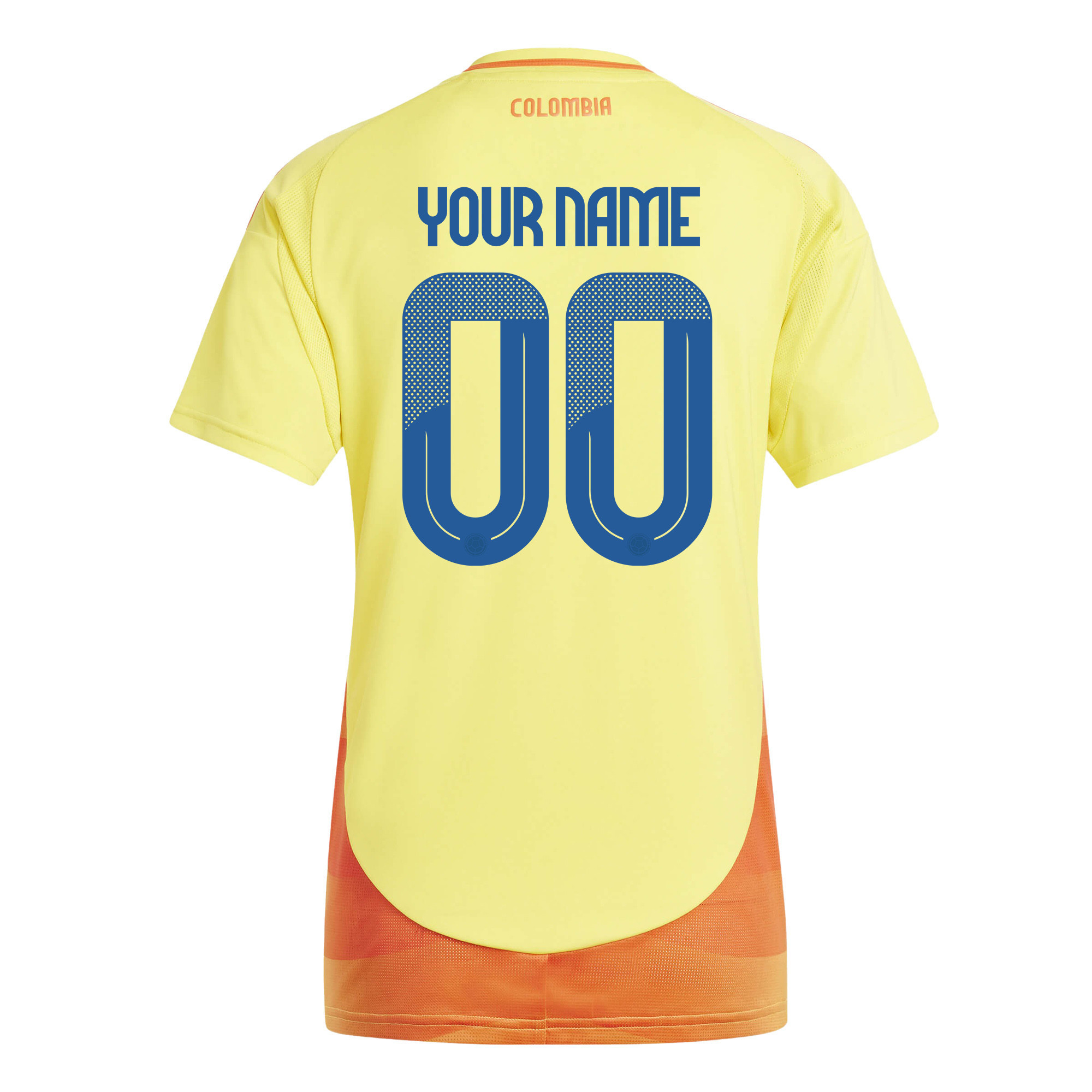 Colombia National Team 2024/25 Home Custom Women Jersey - Yellow