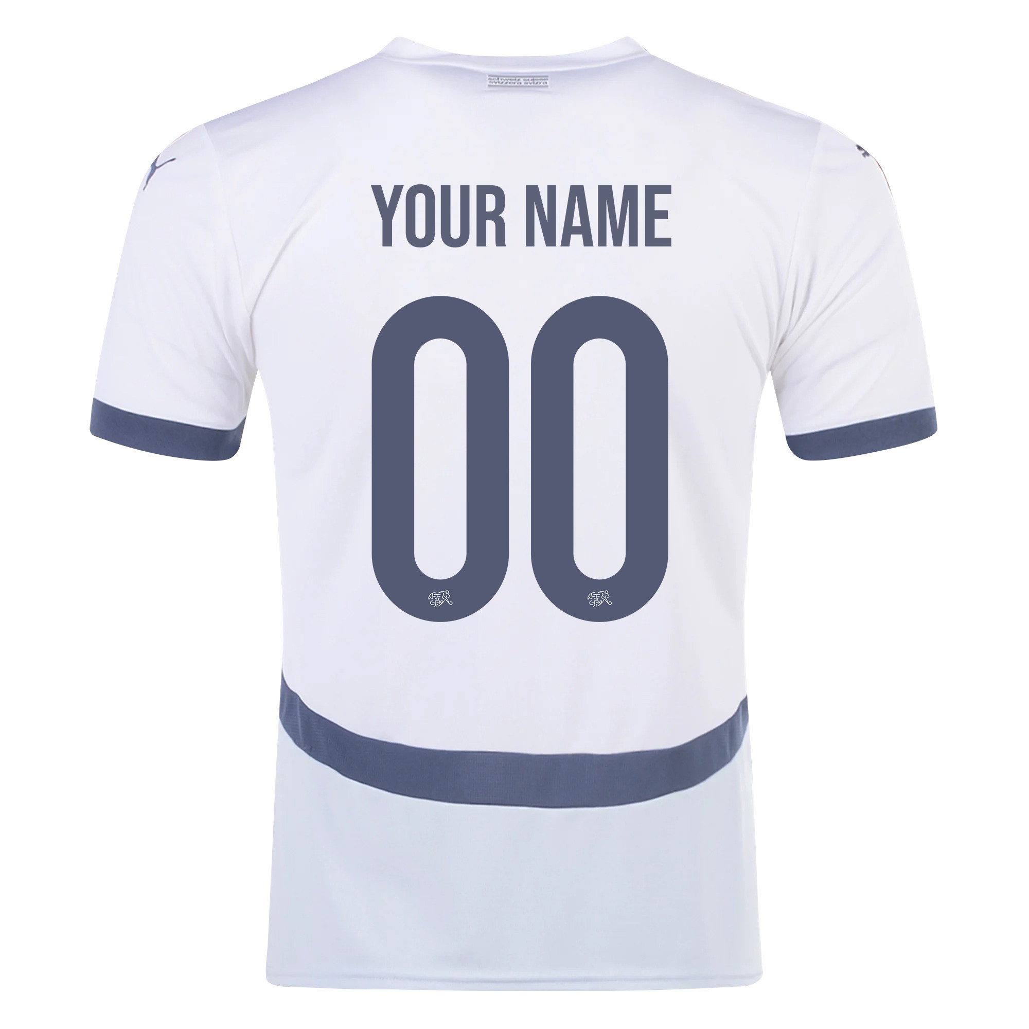 Switzerland National Team 2024/25 Custom Away Men Jersey - White