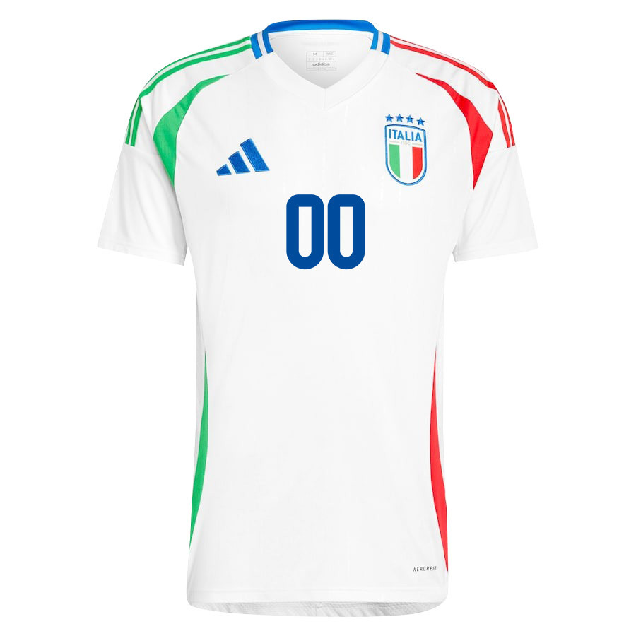 Italy National Team 2024/25 Away Custom Men Jersey - White