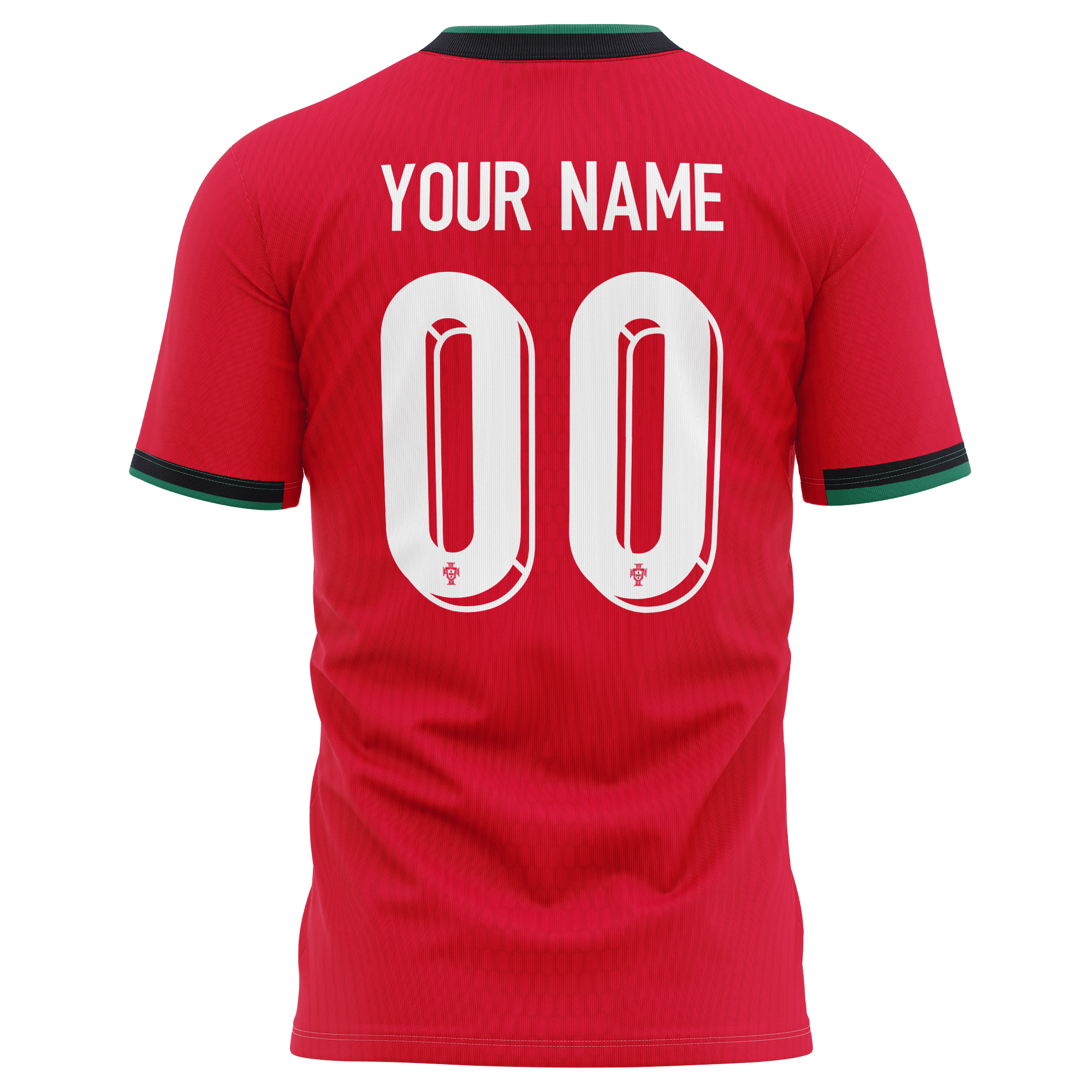 Portugal National Team 2024 Home Kits Custom AOP T-shirt - Red