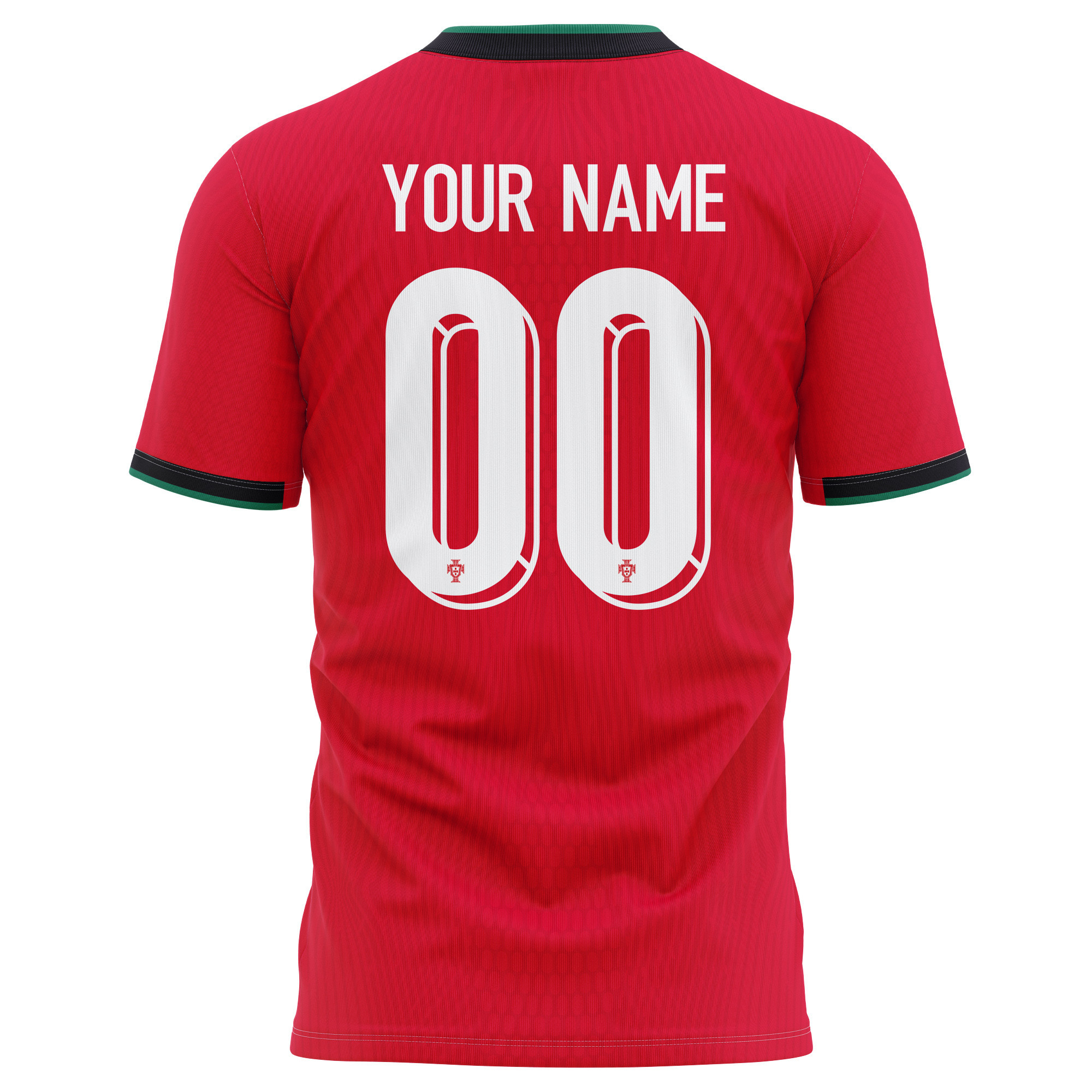 Portugal National Team 2024/25 Home Kits Custom AOP T-shirt - Red