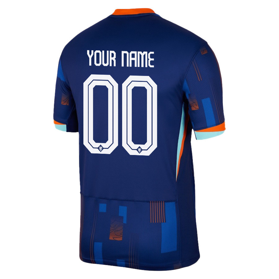 Netherlands National Team 2024/25 Away Men Custom Jersey - Navy