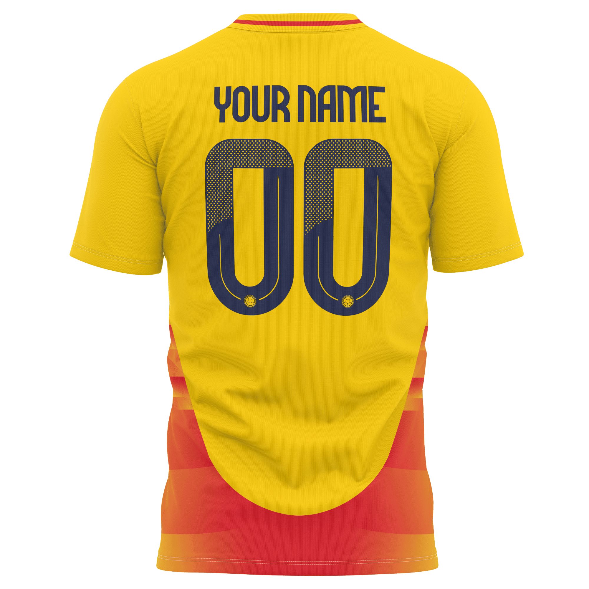 Colombia National Team 2024 Home Kits Custom AOP T-shirt - Yellow