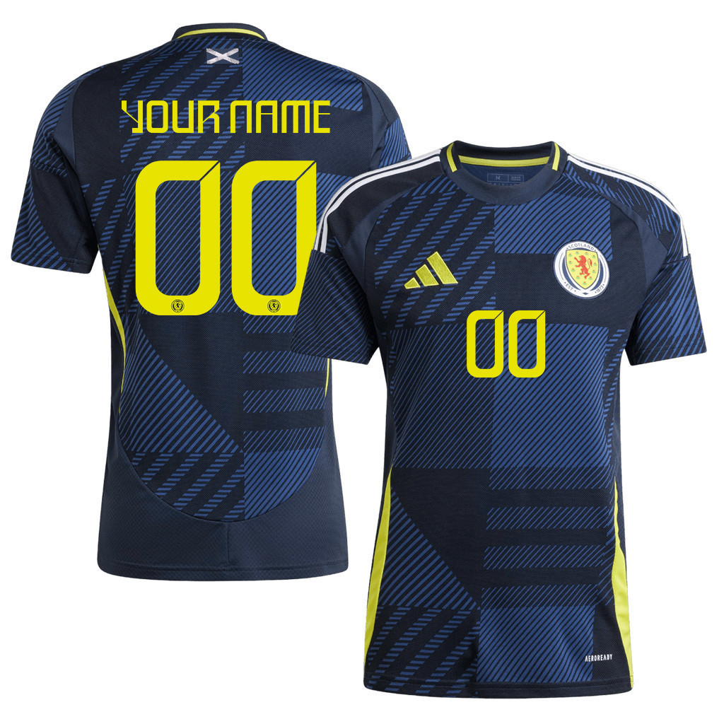 Scotland National Team 2024 Home Custom Men Jersey - Navy