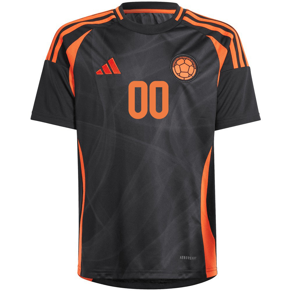 Colombia National Team 2024/25 Away Custom YOUTH Jersey - Black