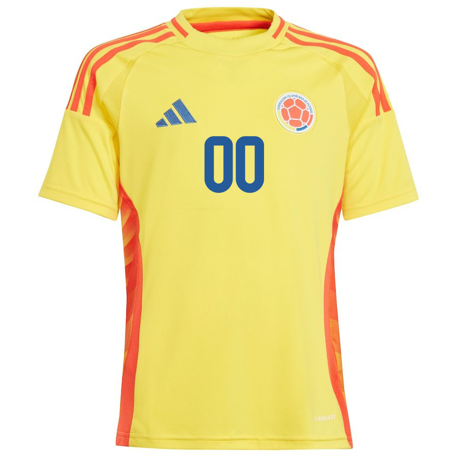 Colombia National Team 2024/25 Home Custom YOUTH Jersey - Yellow